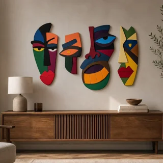 دیوارکوب ۴ عددی پاپیه ماشه ( مدل یارا - برند شوپا )